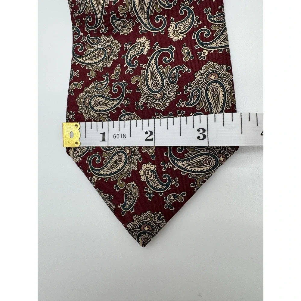 Liberty of London Paisley Silk Tie Red Blue Gold Classic Neck Tie‎ Made in USA